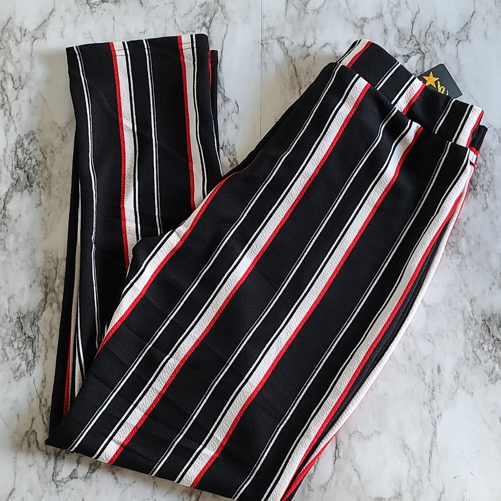 spark ankle slim leg pants size large